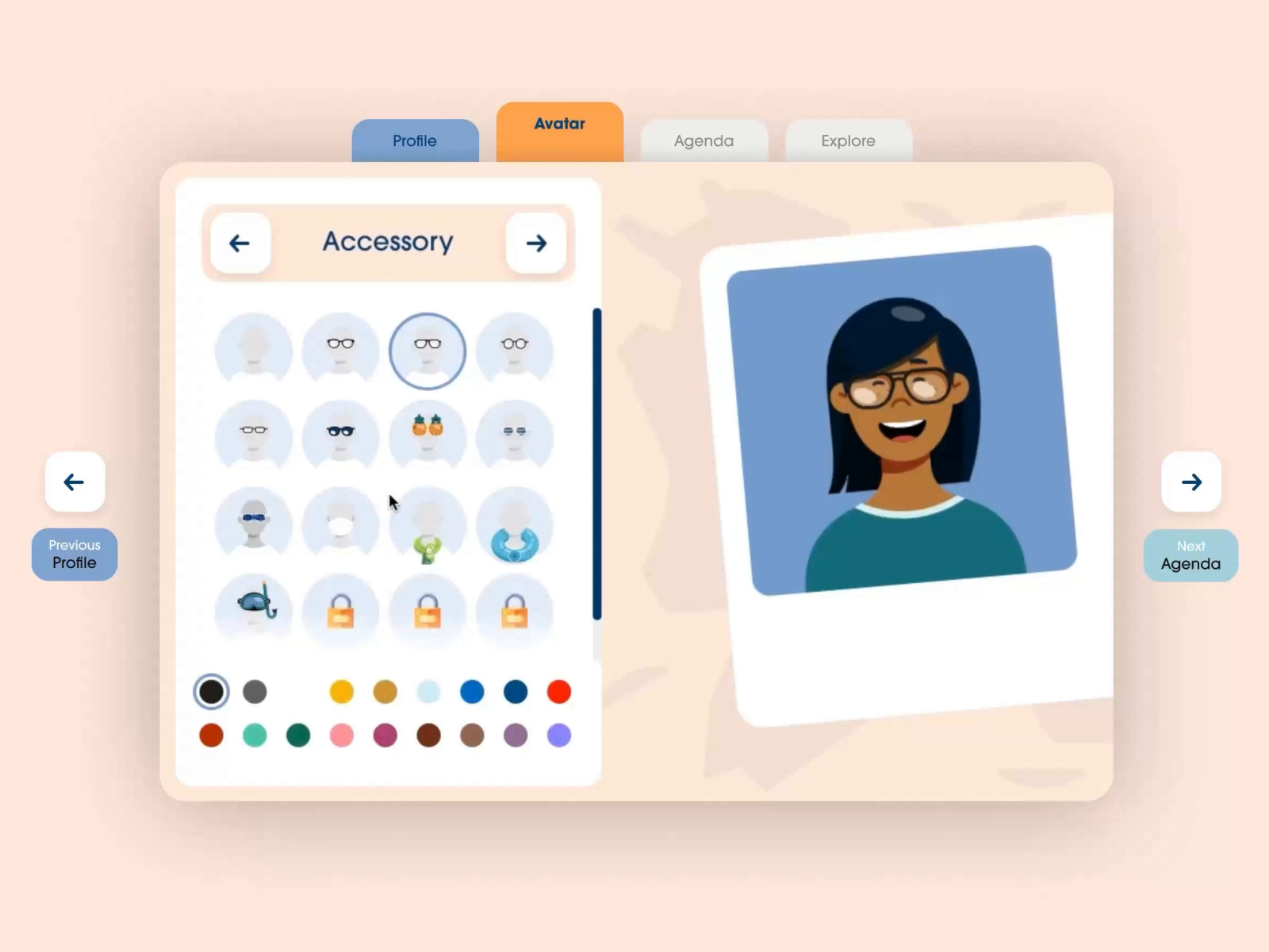 Character Customization Interface  Mobile by Paola Ascanio on Dribbble